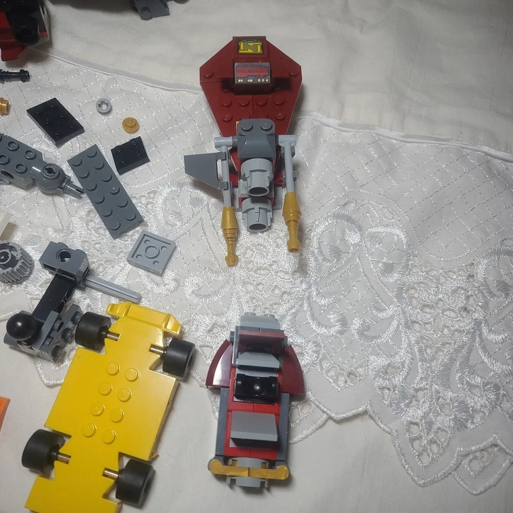 Lego Lot Unfinished Incomplete Ninjago Star War Cobb Speeder B2EMO Droid Technic - Picture 2 of 6